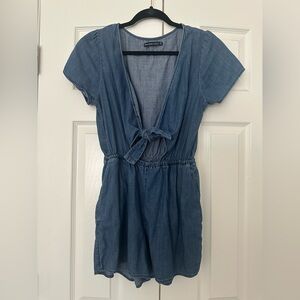 Abercrombie & Fitch Chambray Romper